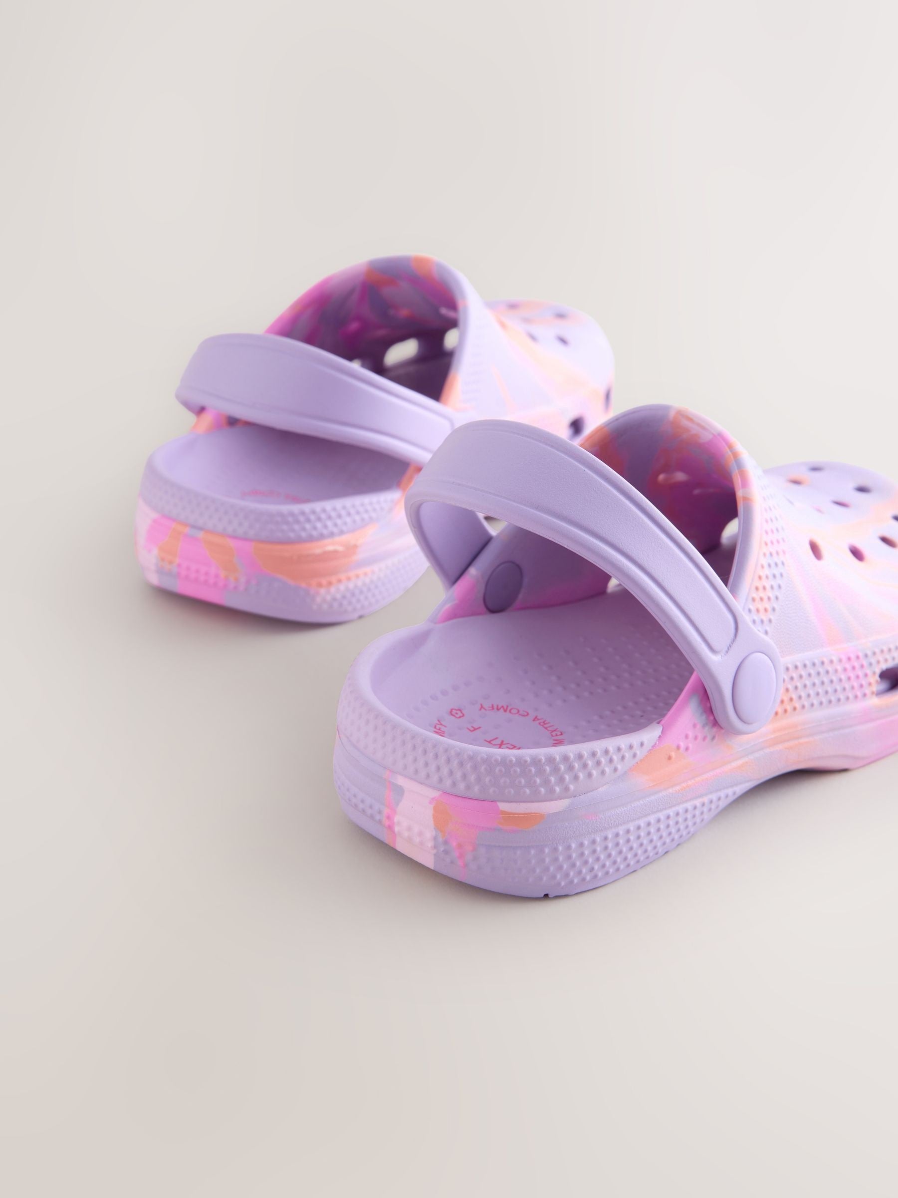 Lilac Purple Marble Standard Fit (F) Comfort Clogs image 3