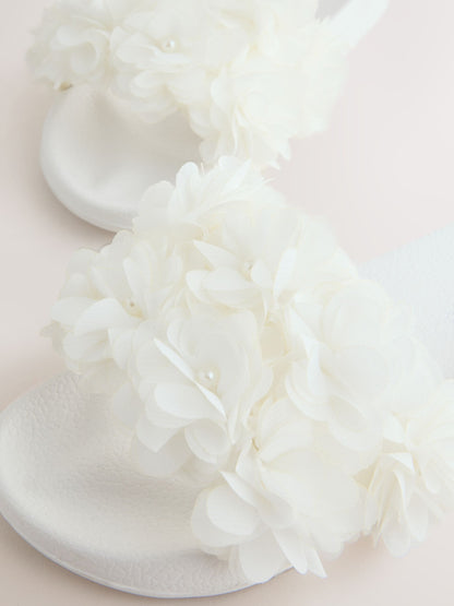 White Corsage Sliders image 3