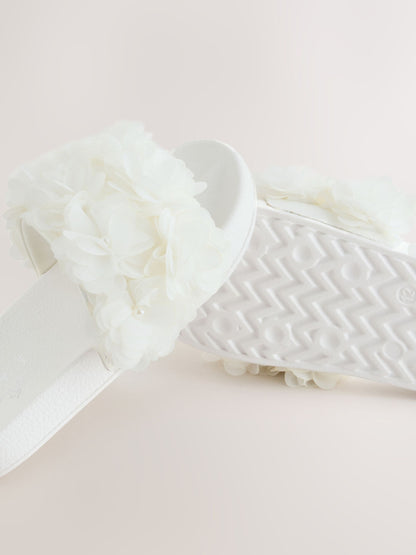 White Corsage Sliders image 5
