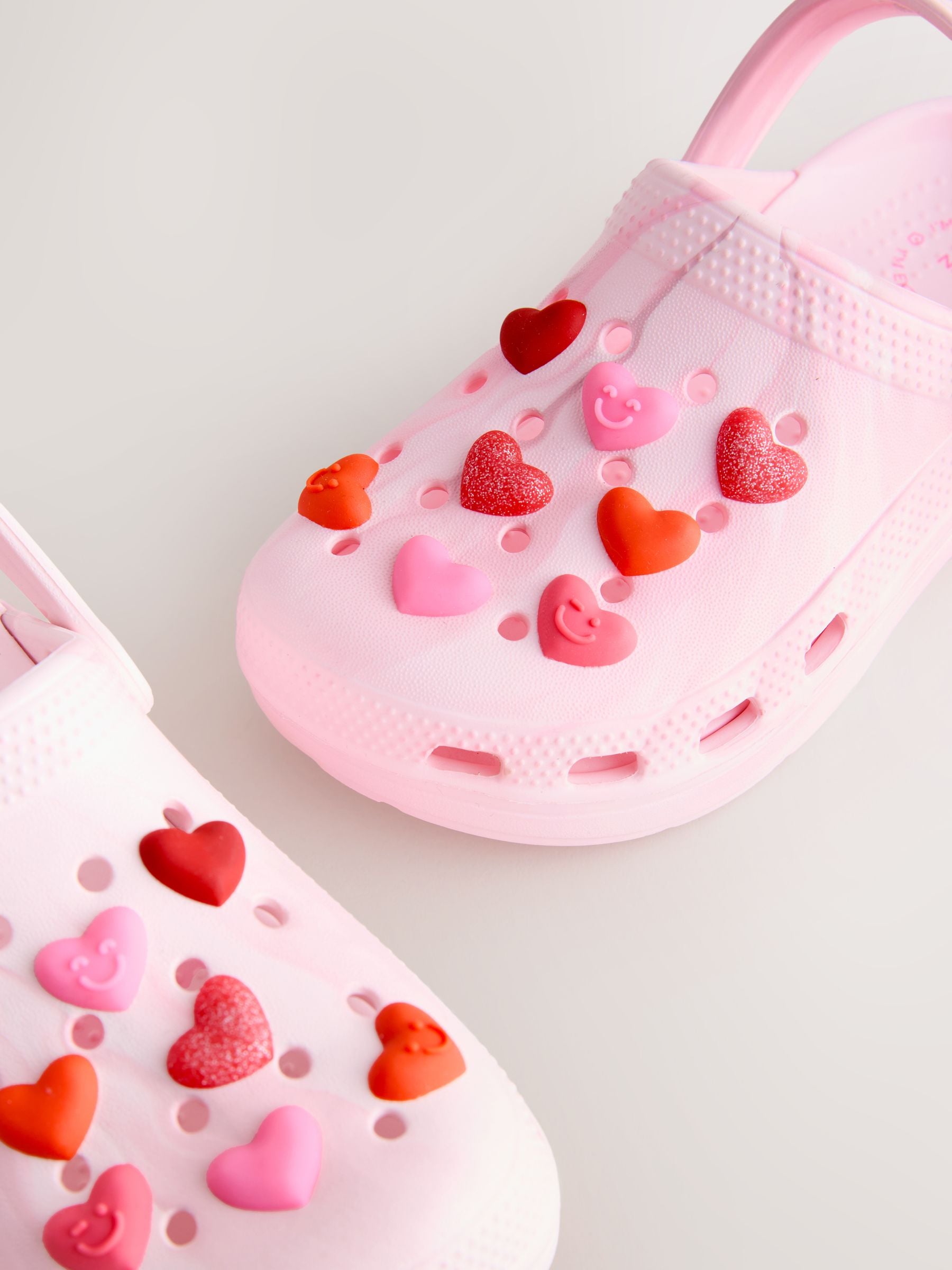 Pink Heart Clogs image 3
