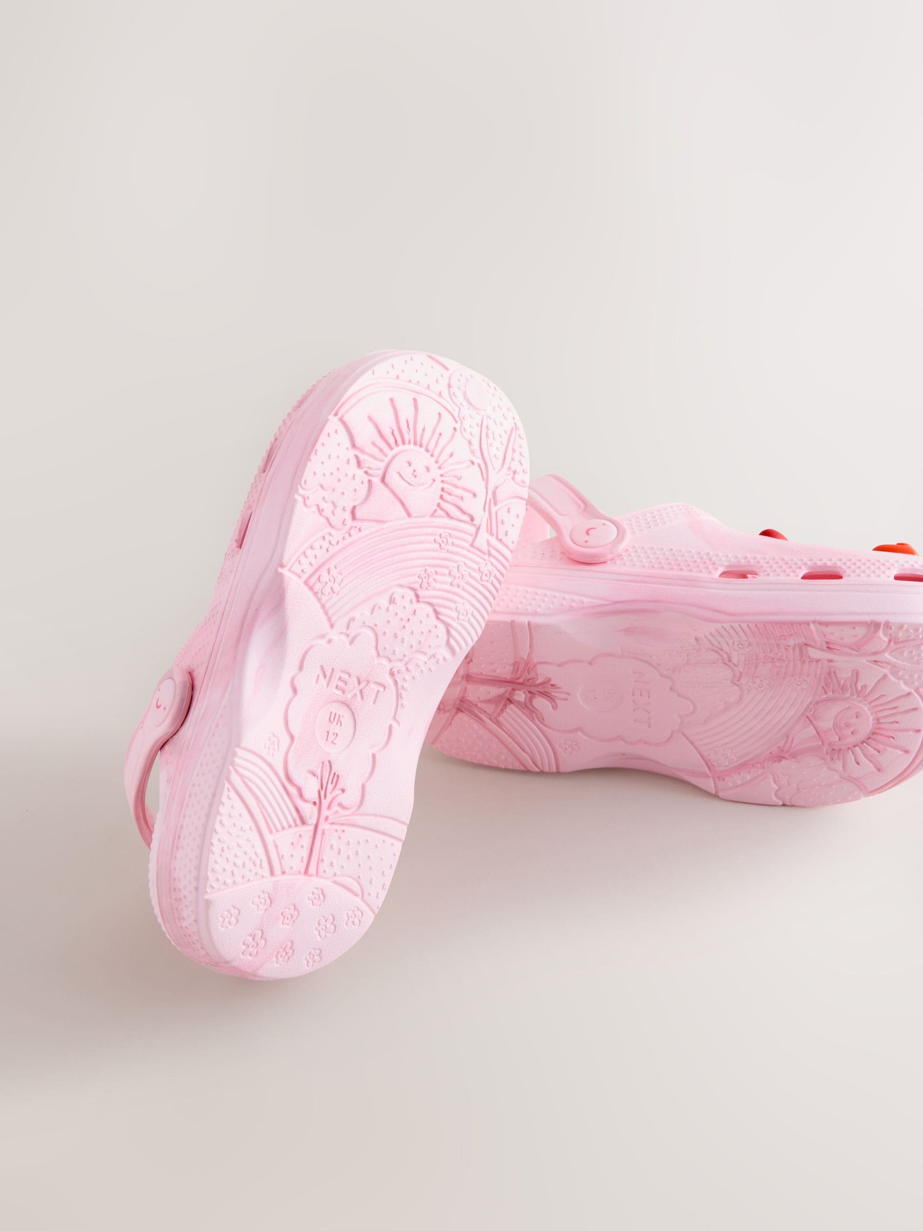 Pink Heart Clogs image 4