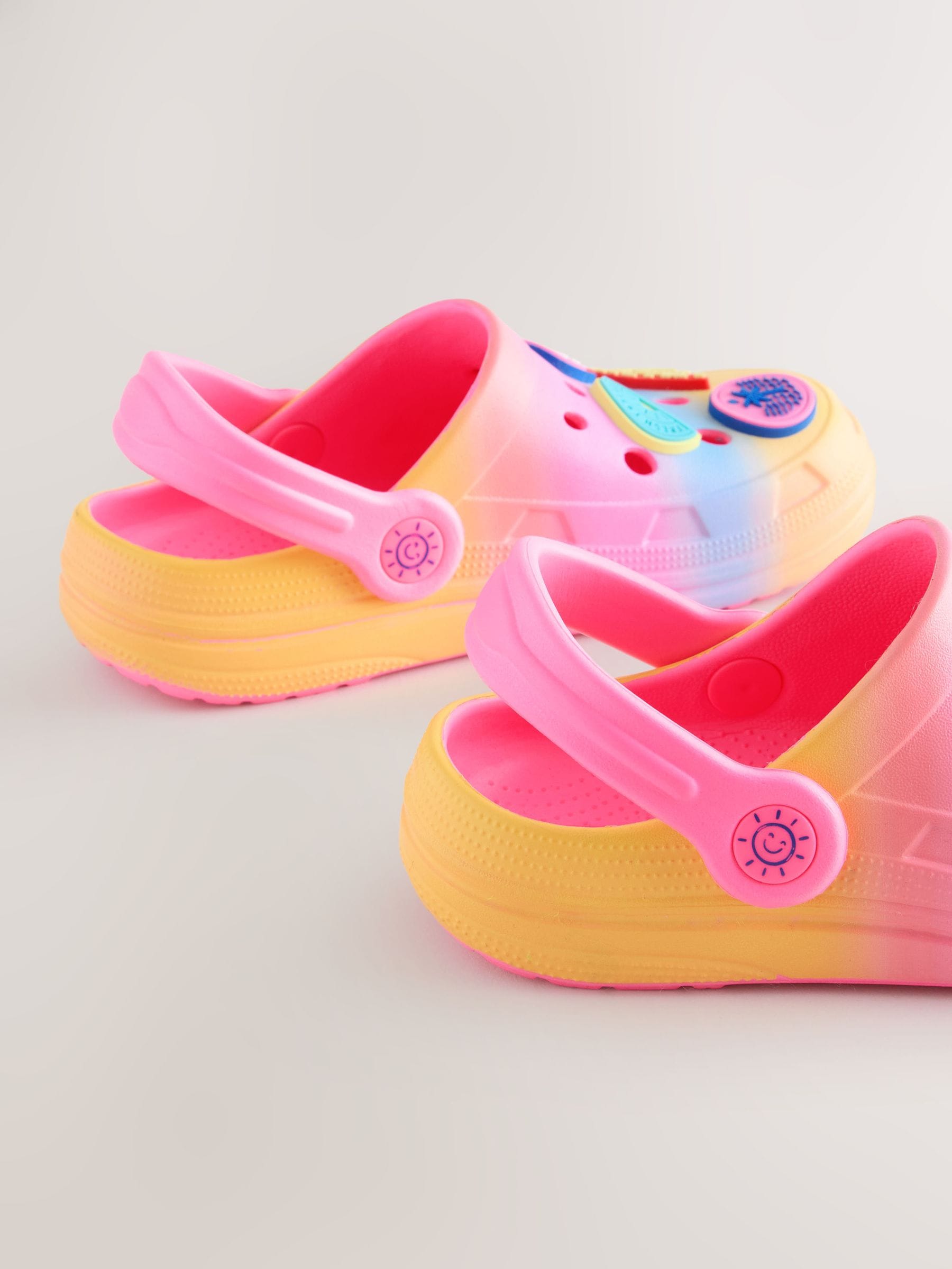 Rainbow Fruit Badge Clogs image 4