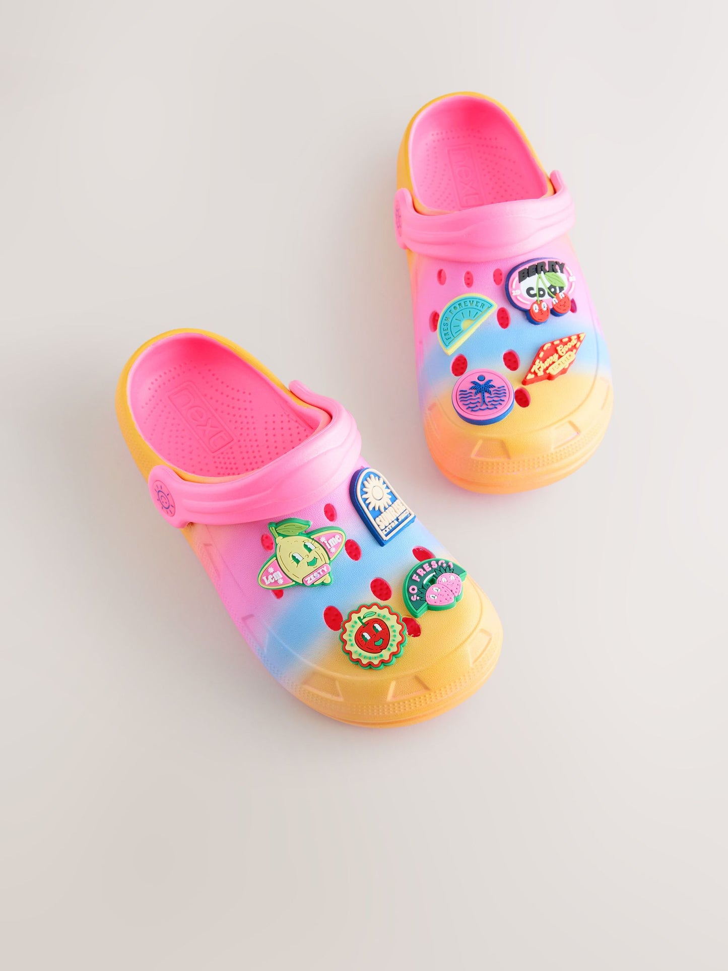 Rainbow Fruit Badge Clogs image 5