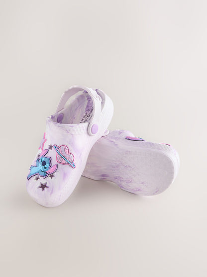 Lilac Purple Marble Lilo & Stitch Clogs image 2