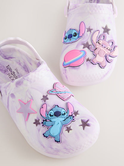 Lilac Purple Marble Lilo & Stitch Clogs image 3