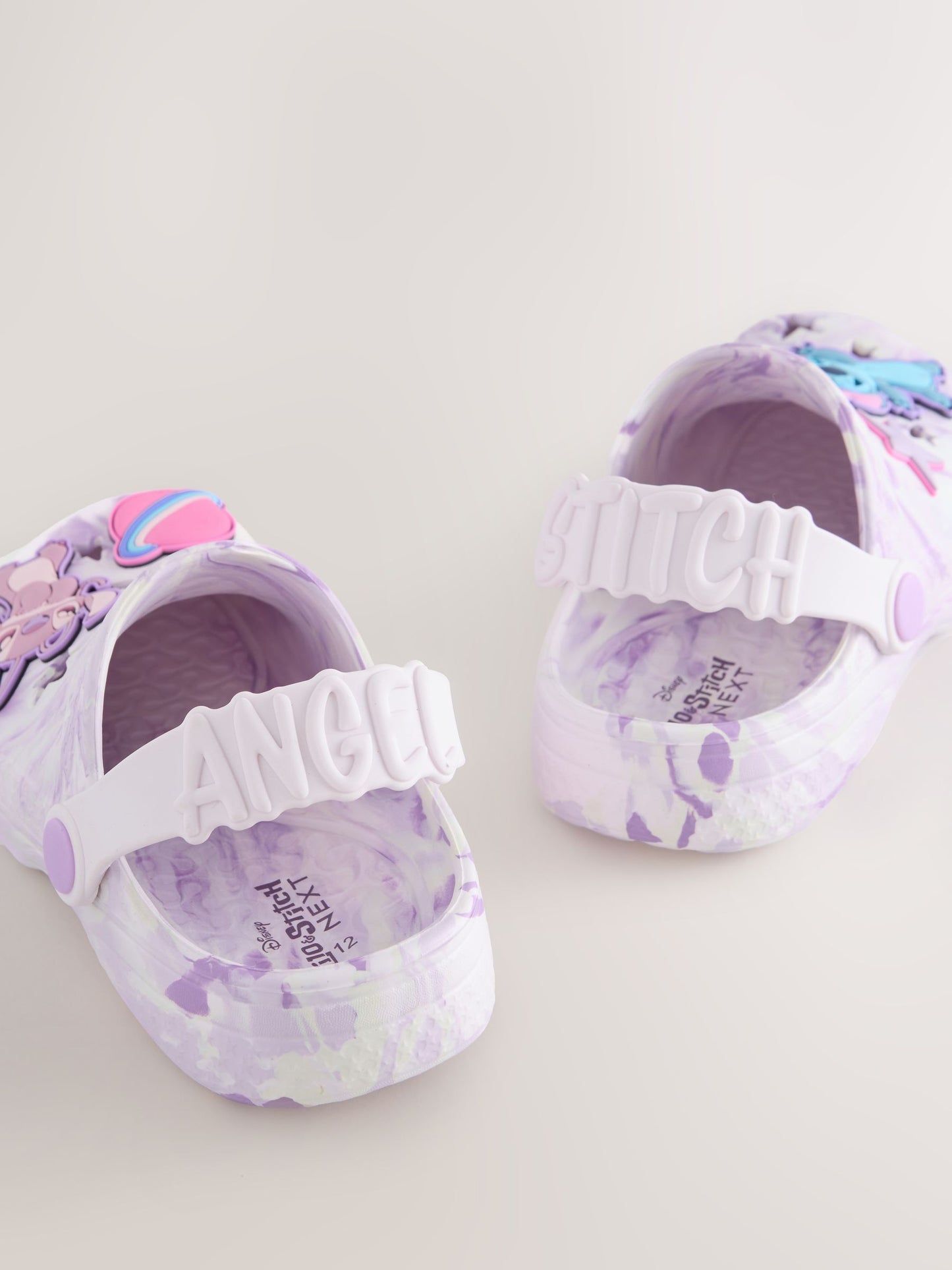Lilac Purple Marble Lilo & Stitch Clogs image 4