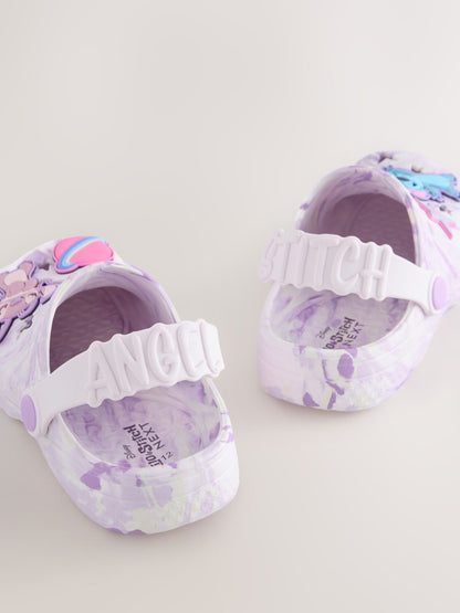 Lilac Purple Marble Lilo & Stitch Clogs image 4