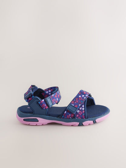 Navy/Purple Floral Trekker Sandals image 2