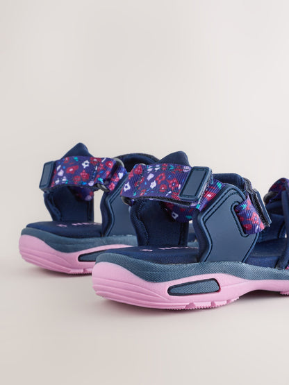 Navy/Purple Floral Trekker Sandals image 4