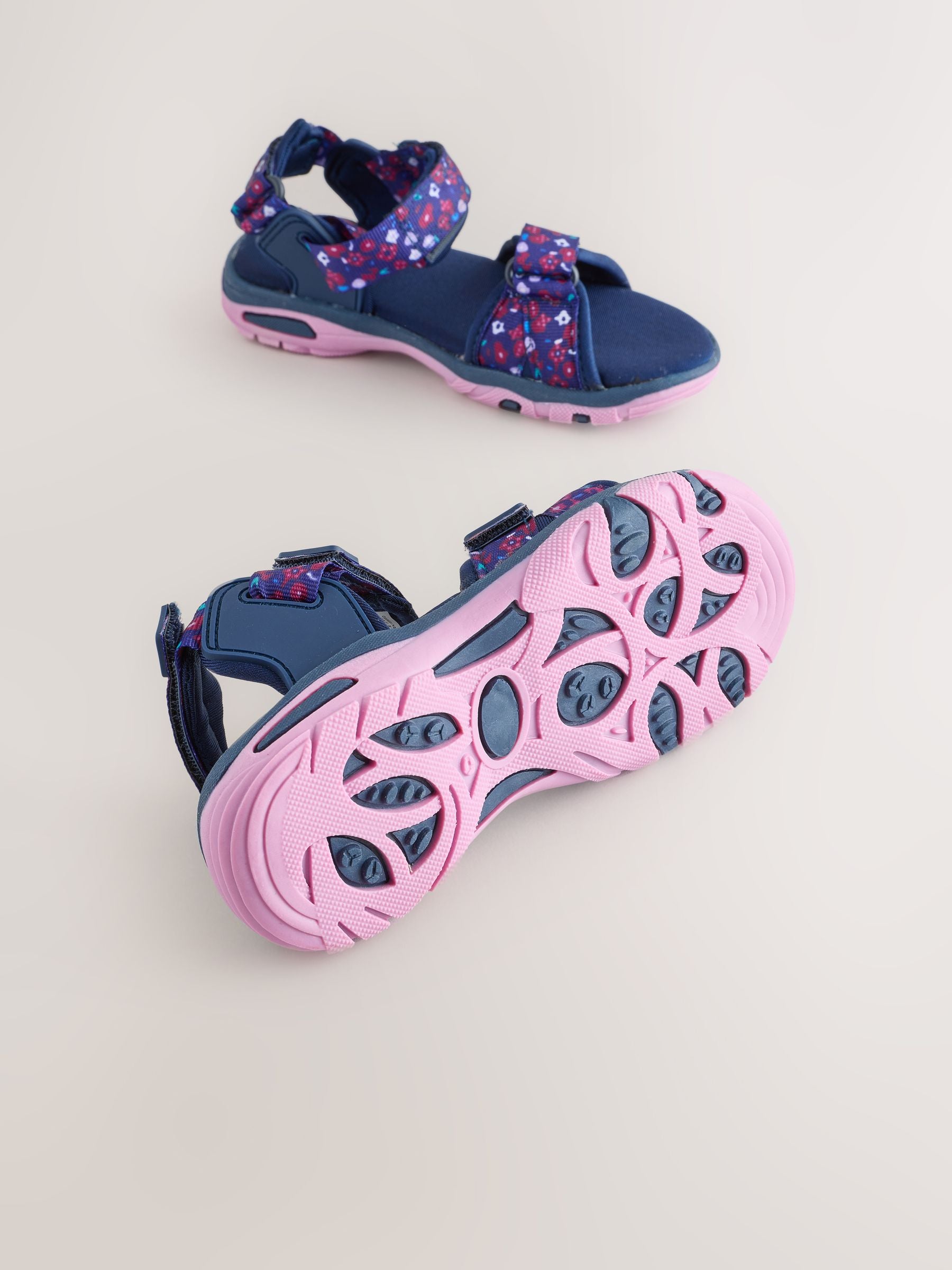 Navy/Purple Floral Trekker Sandals image 5