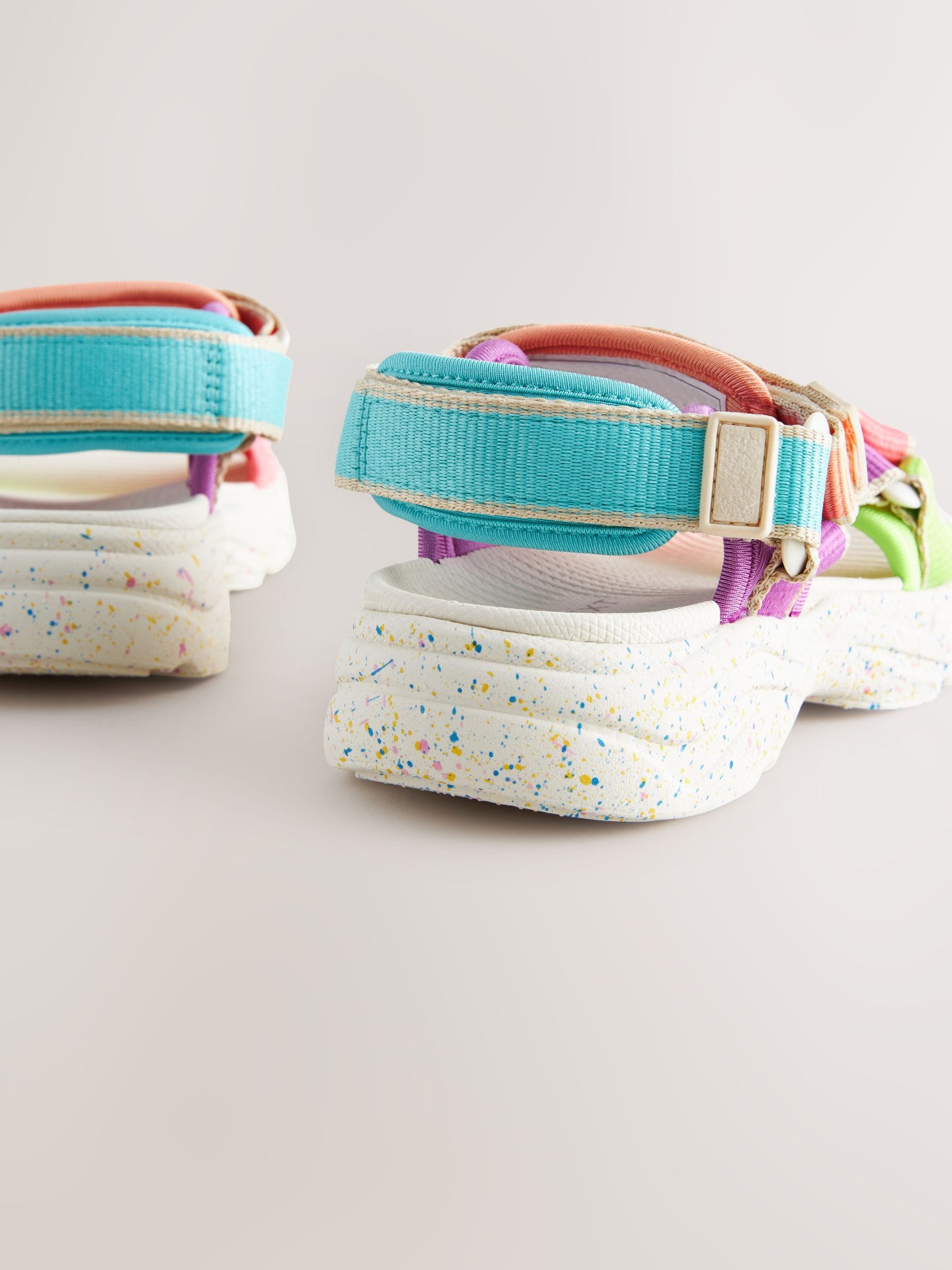 Bright Colourblock Trekker Sandals image 3