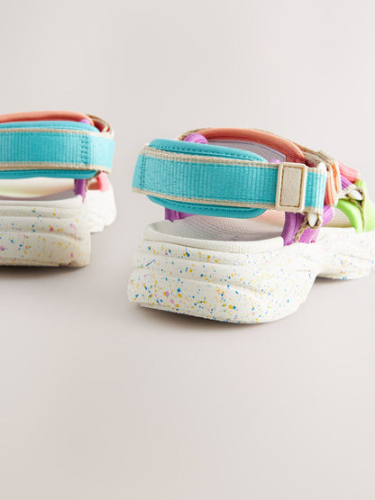 Bright Colourblock Trekker Sandals image 3