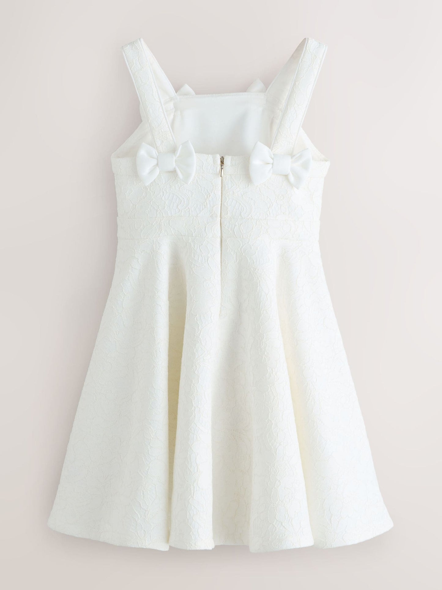 Baker by Ted Baker White Lace Bow Scuba Dress image 7