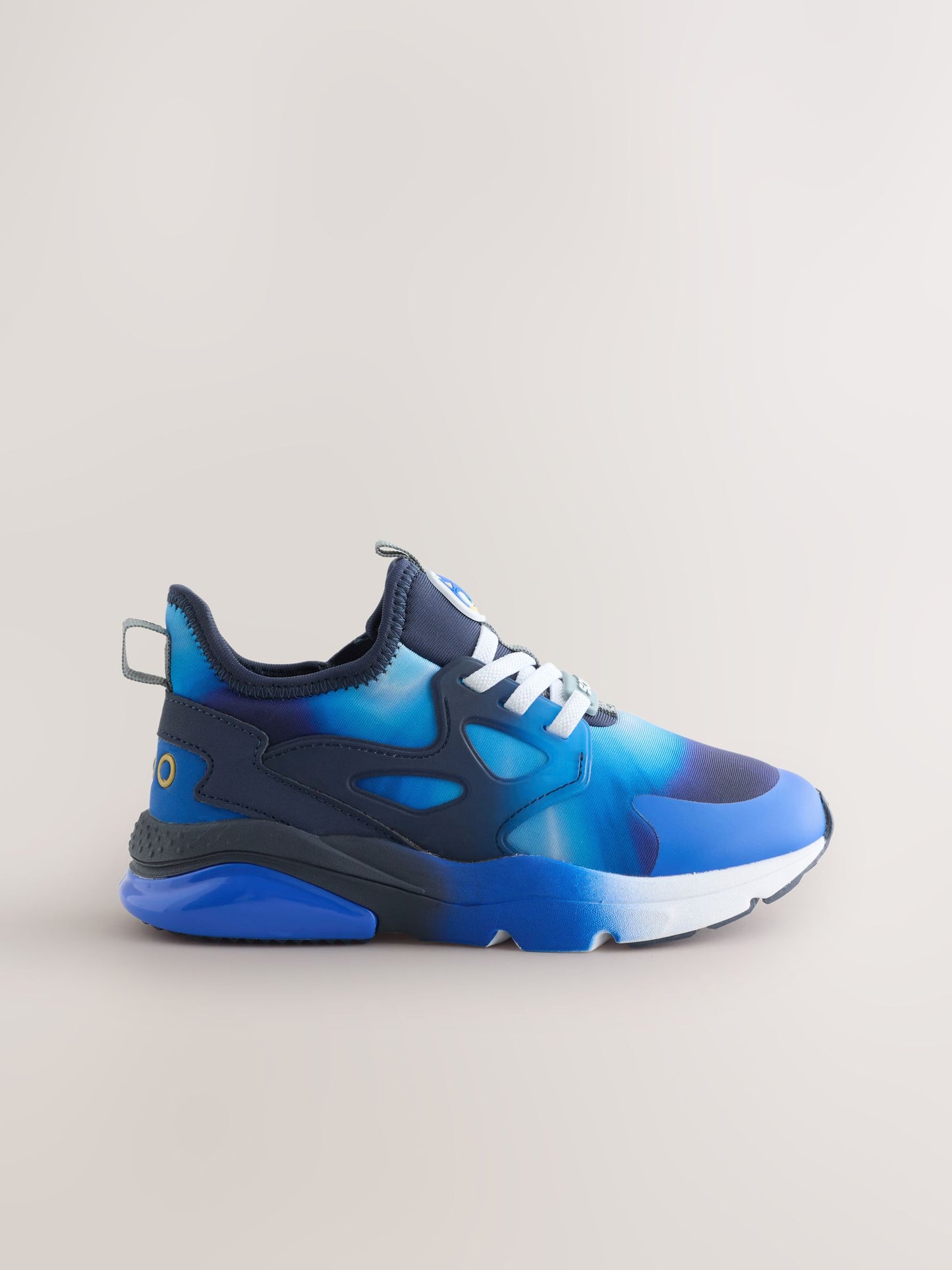 Blue/White Sonic Elastic Lace Trainers image 5
