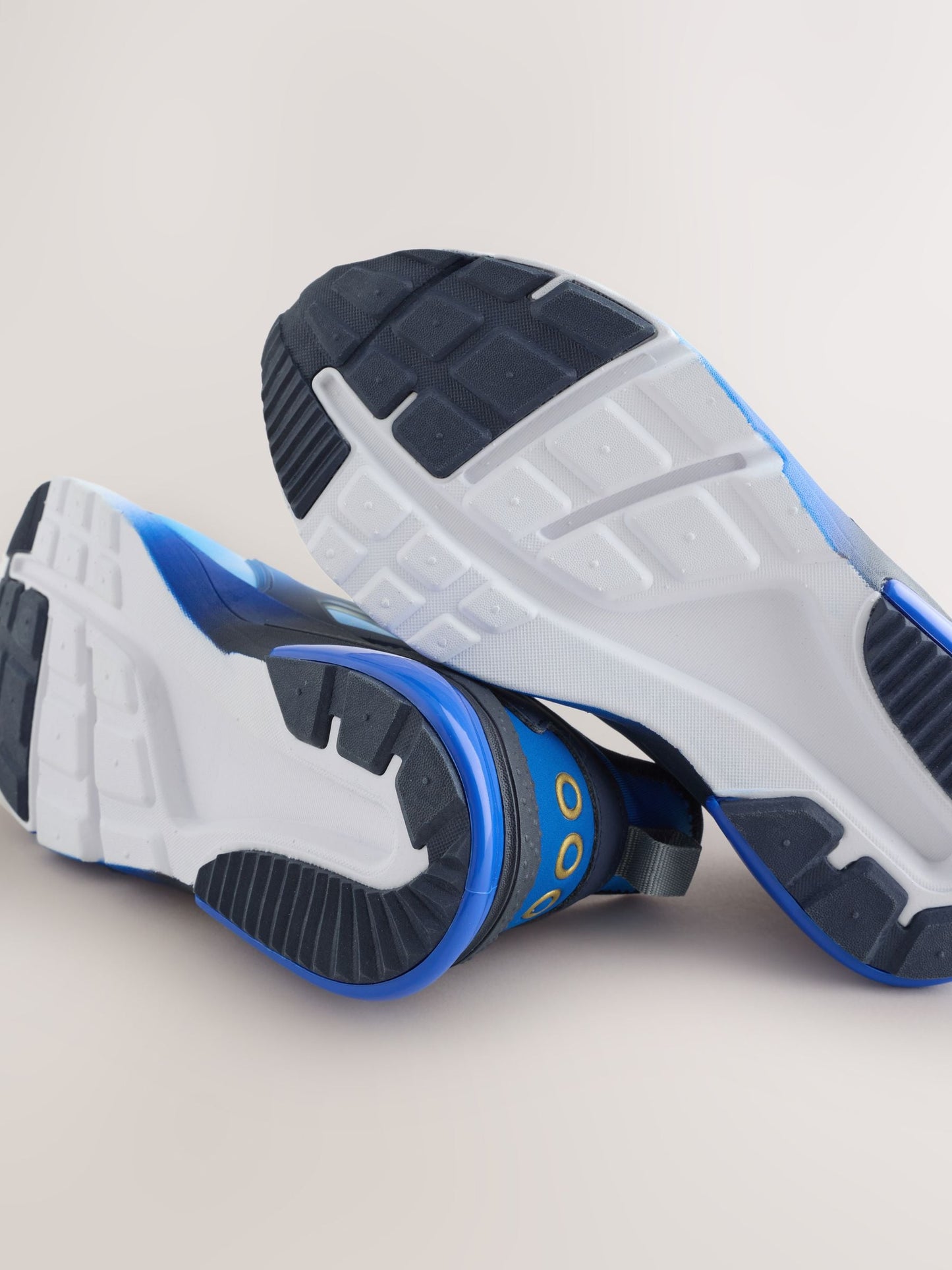 Blue/White Sonic Elastic Lace Trainers image 8