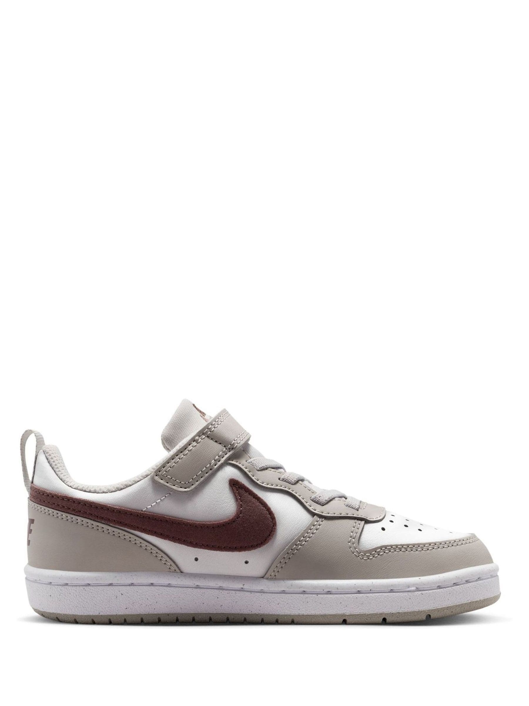 Nike Neutral/Brown Junior Court Borough Low Recraft Trainers image 3