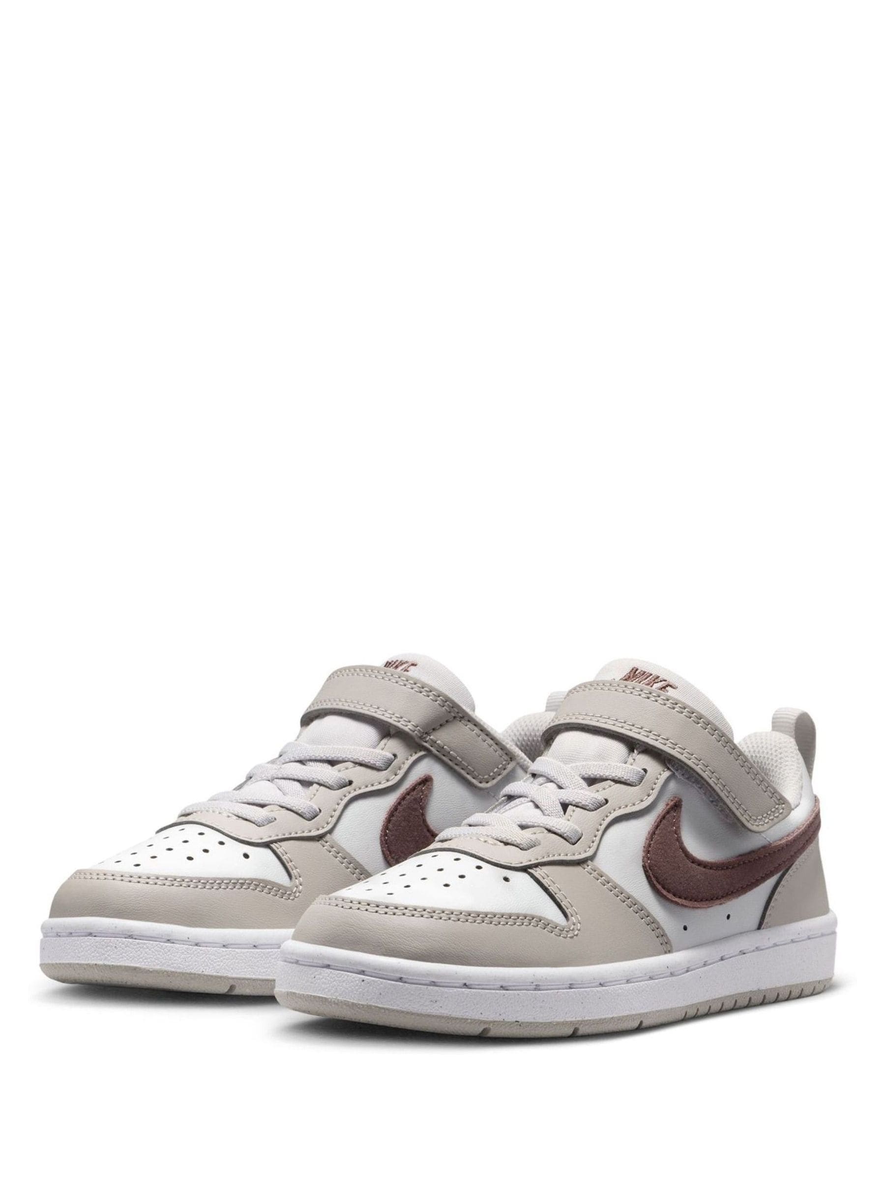 Nike Neutral/Brown Junior Court Borough Low Recraft Trainers image 6