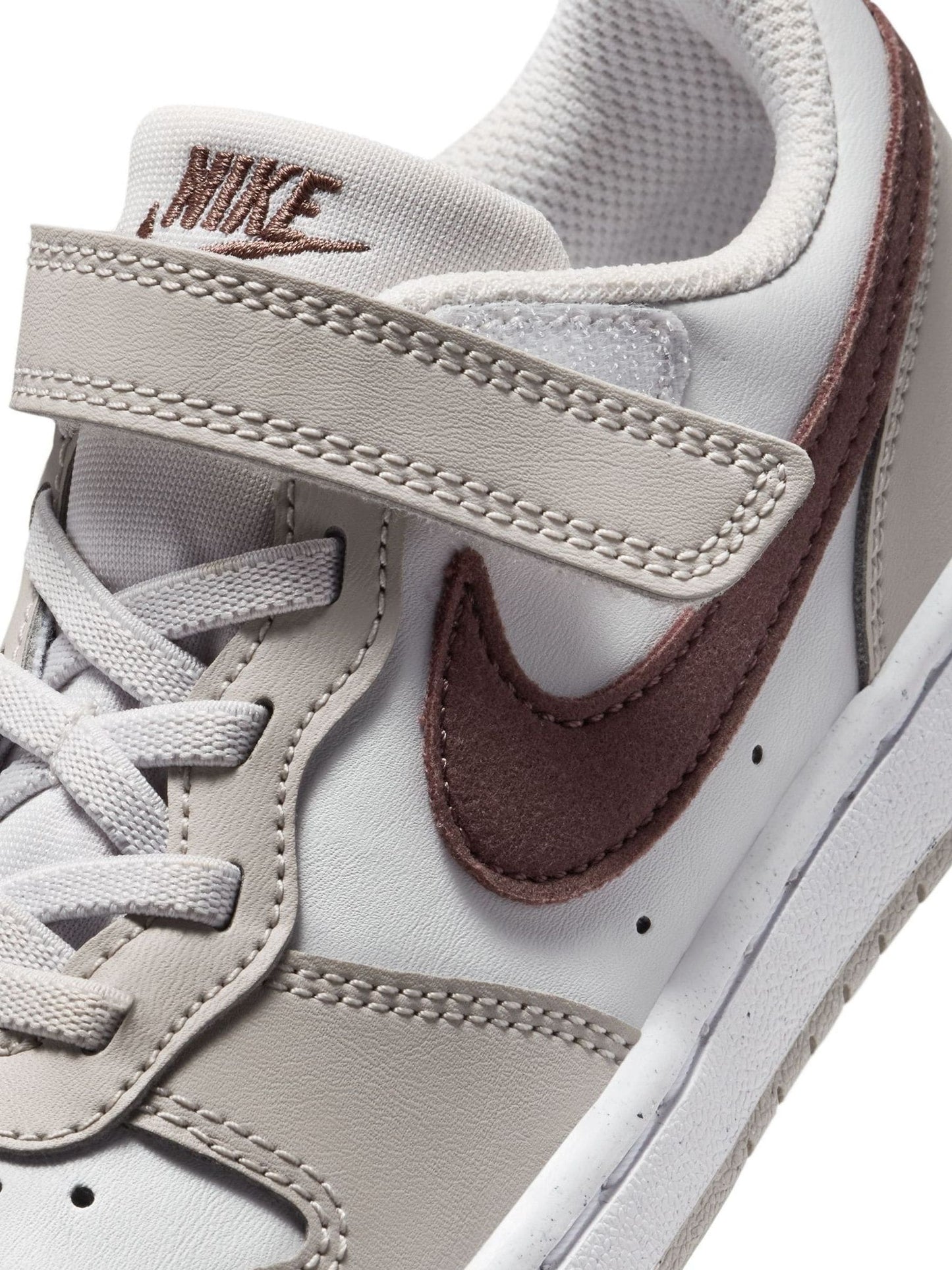 Nike Neutral/Brown Junior Court Borough Low Recraft Trainers image 9