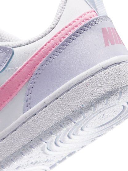 Nike Grey/Pink Rise Junior Court Borough Low Recraft Trainers image 10