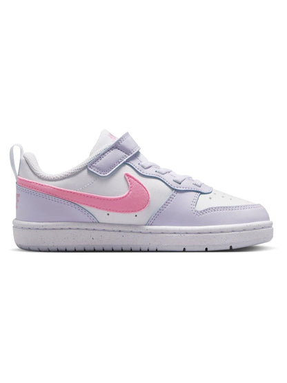 Nike Grey/Pink Rise Junior Court Borough Low Recraft Trainers image 3