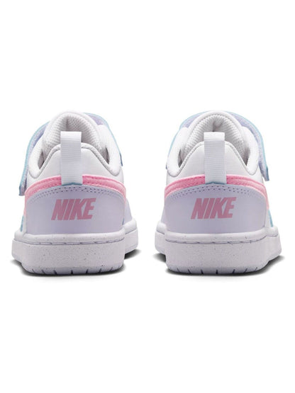 Nike Grey/Pink Rise Junior Court Borough Low Recraft Trainers image 6