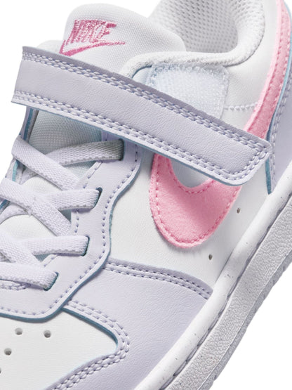 Nike Grey/Pink Rise Junior Court Borough Low Recraft Trainers image 9