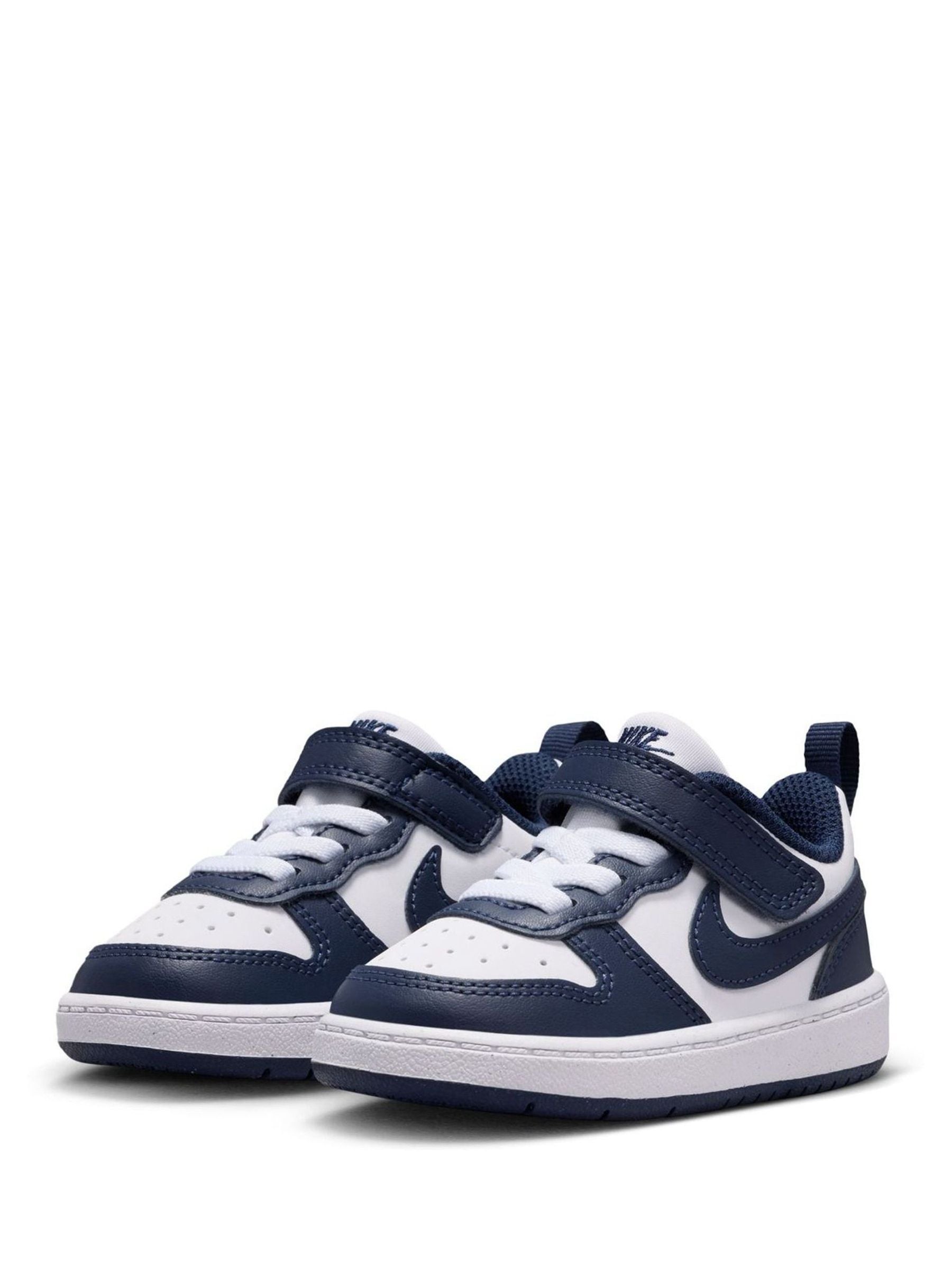 Nike Navy/White Infant Court Borough Low Recraft Trainers image 5