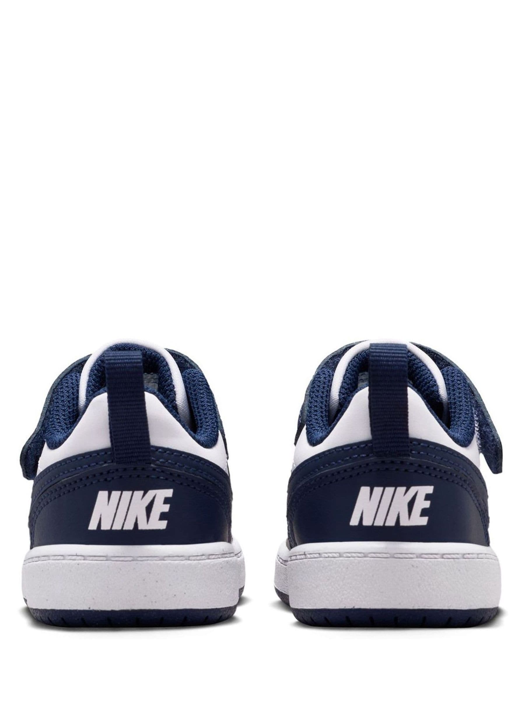 Nike Navy/White Infant Court Borough Low Recraft Trainers image 6