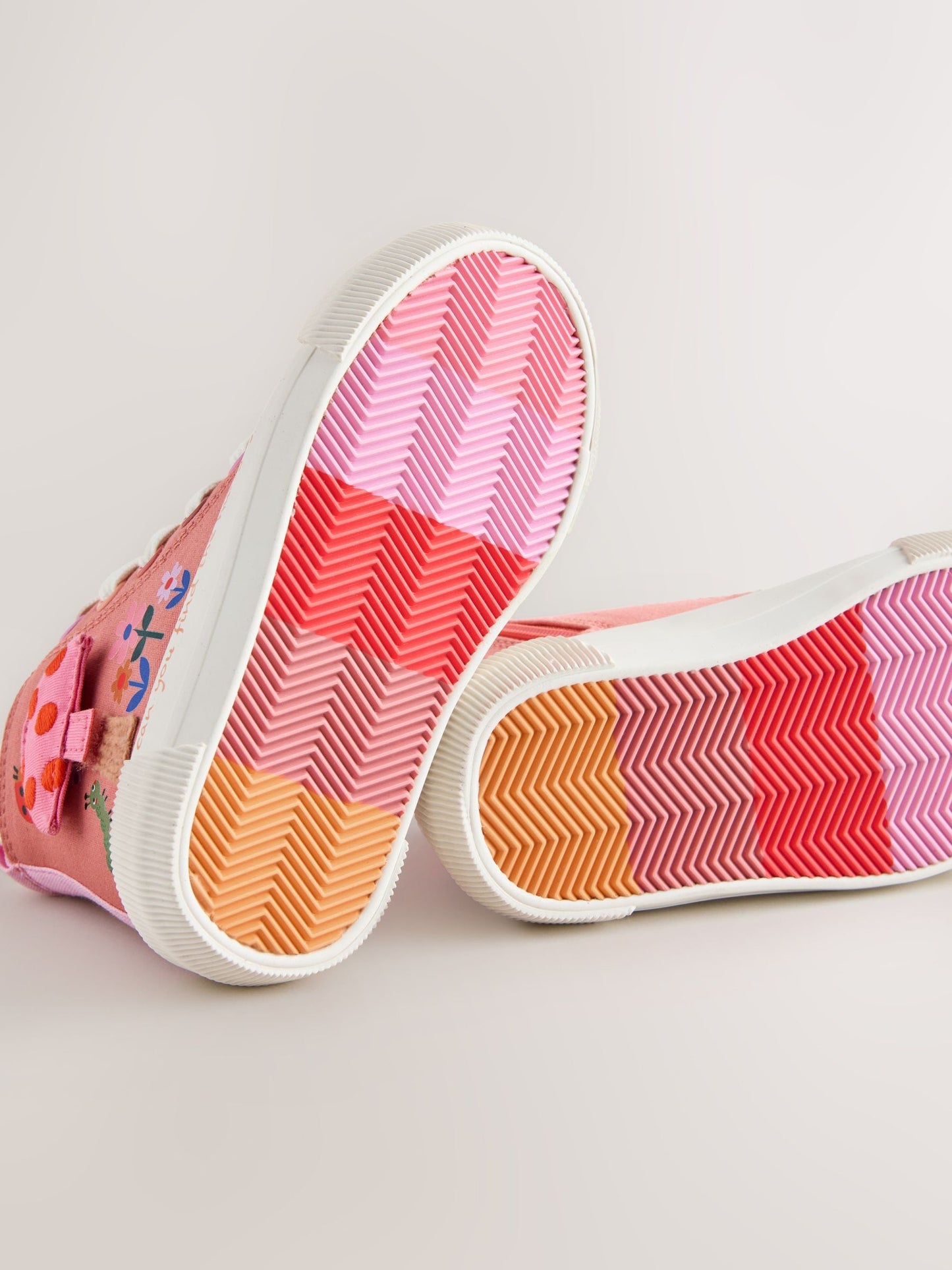 Coral Pink Interactive Standard Fit (F) High Top Trainers image 6