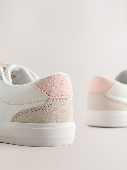 Dsiney Kidz - Neutral Standard Fit (F) Touch Fastening Elastic Lace Trainers image 5