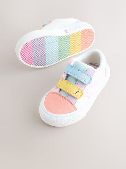 Dsiney Kidz - Multi Pastel Standard Fit (F) Touch Fastening Trainers image 2