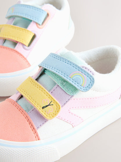 Dsiney Kidz - Multi Pastel Standard Fit (F) Touch Fastening Trainers image 3