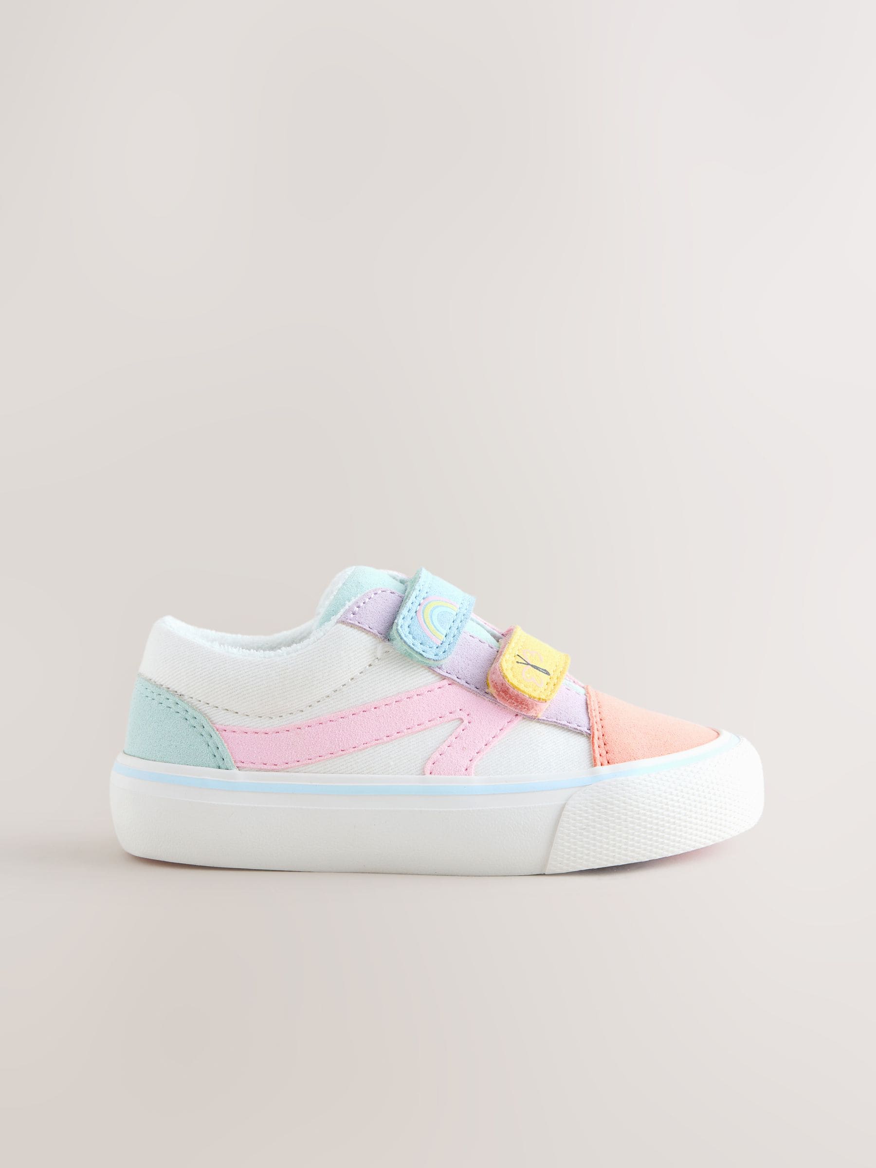 Multi Pastel Standard Fit (F) Touch Fastening Trainers image 5