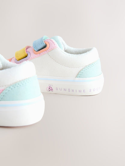 Dsiney Kidz - Multi Pastel Standard Fit (F) Touch Fastening Trainers image 5