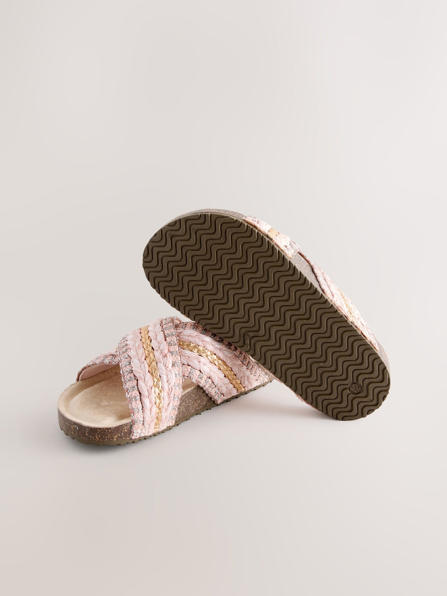 Pink Slip On Corkbed Sandals image 2