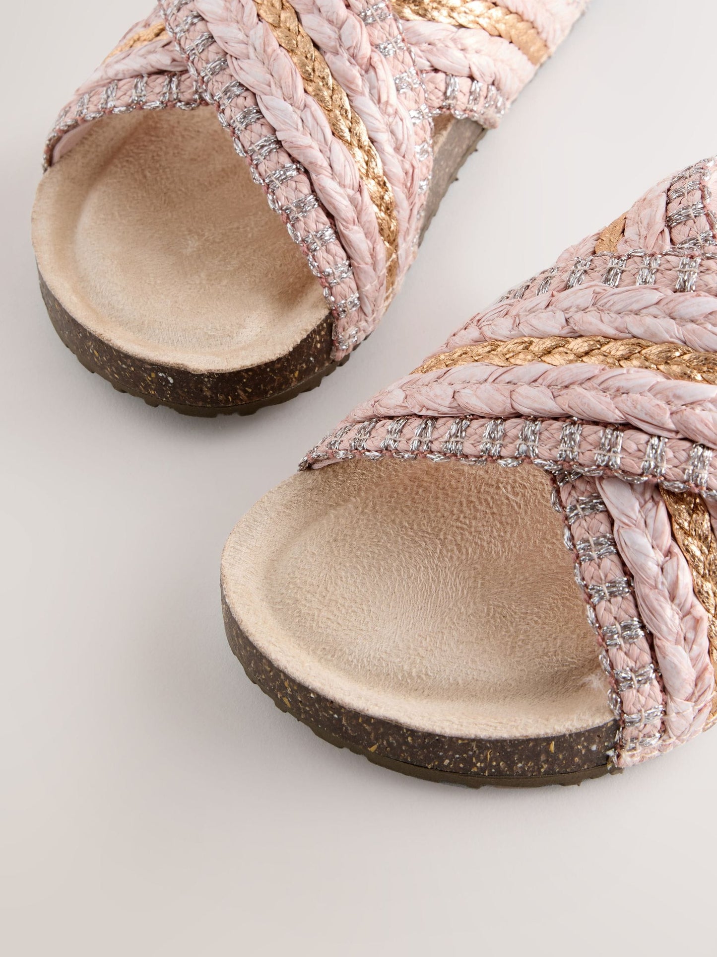 Pink Slip On Corkbed Sandals image 3