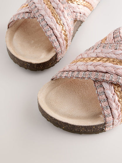 Pink Slip On Corkbed Sandals image 3