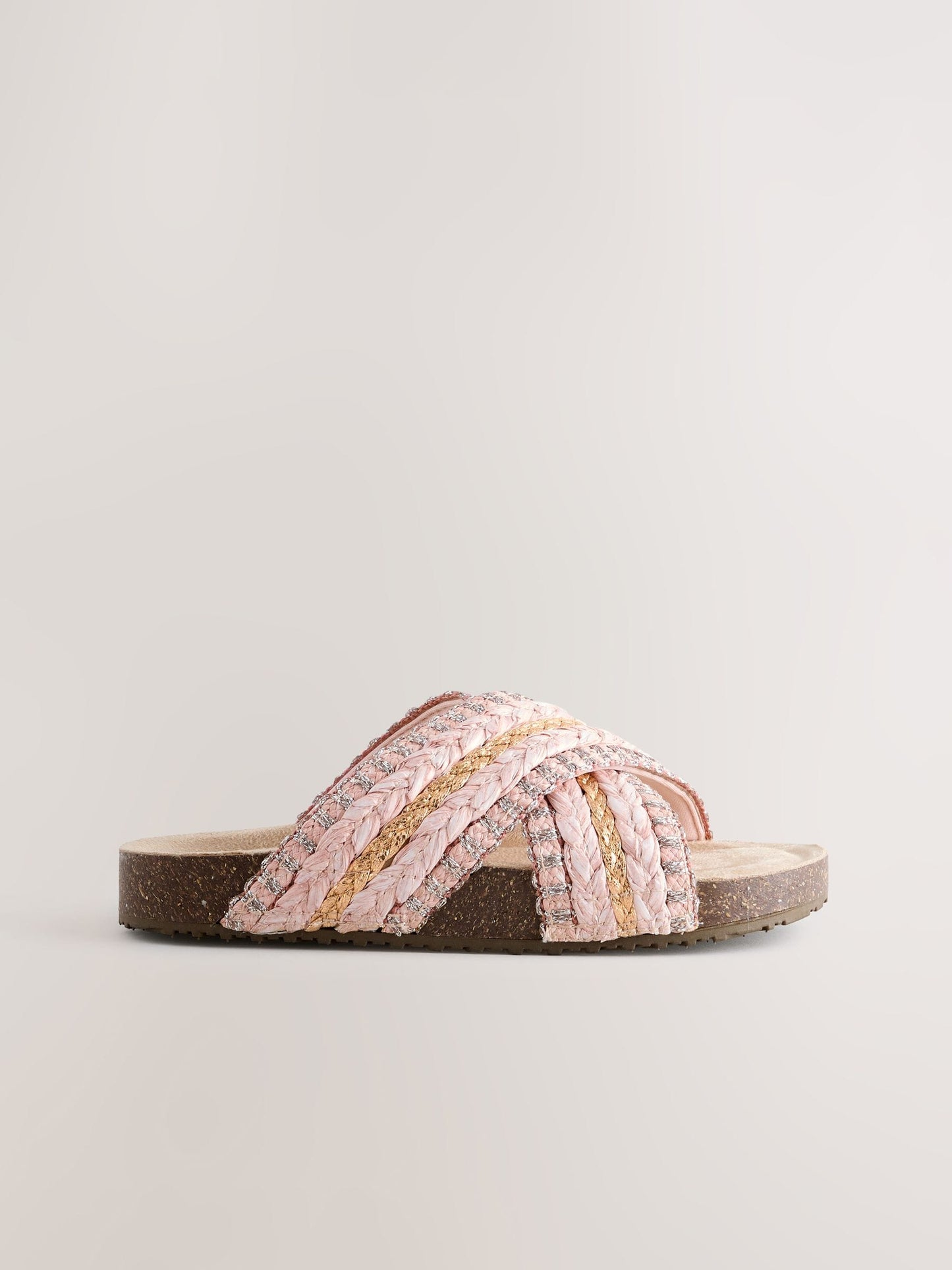 Pink Slip On Corkbed Sandals image 4