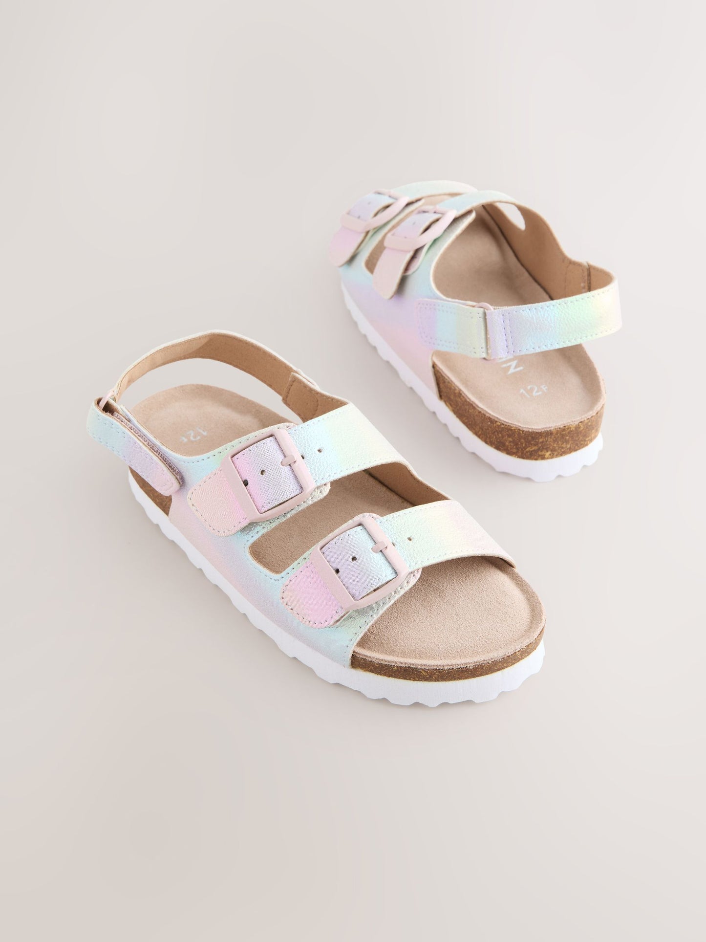 Rainbow Wide Fit (G) Touch and Close Corkbed Sandals image 1