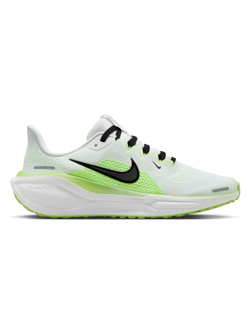 Nike White/Volt Green Youth Air Zoom Pegasus 41 Running Trainers image 1
