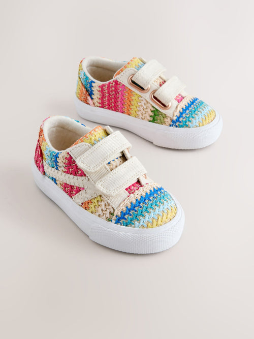 Rainbow Standard Fit (F) Touch Fastening Trainers image 1