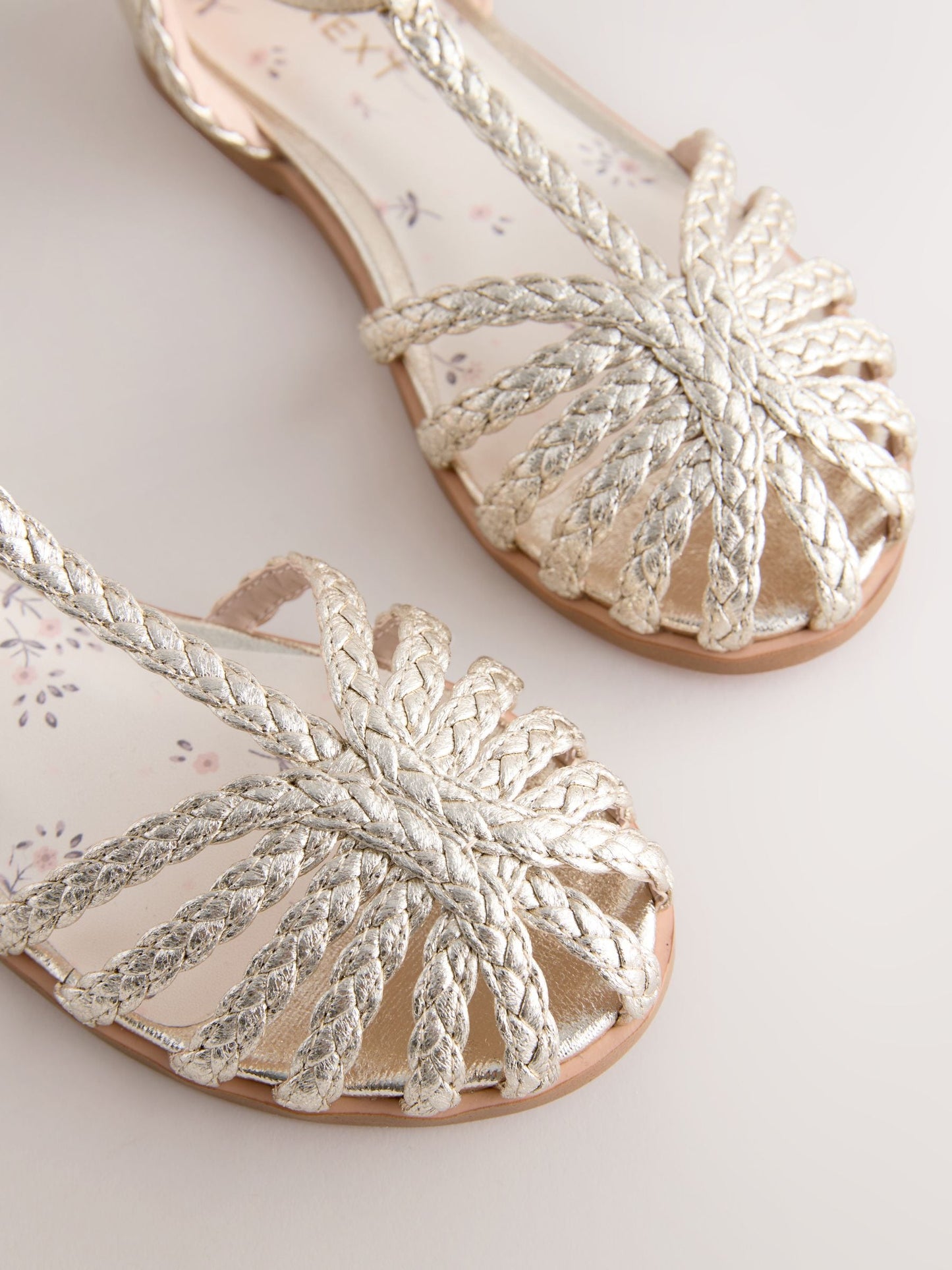 Gold Plaited Fisherman Sandals image 3