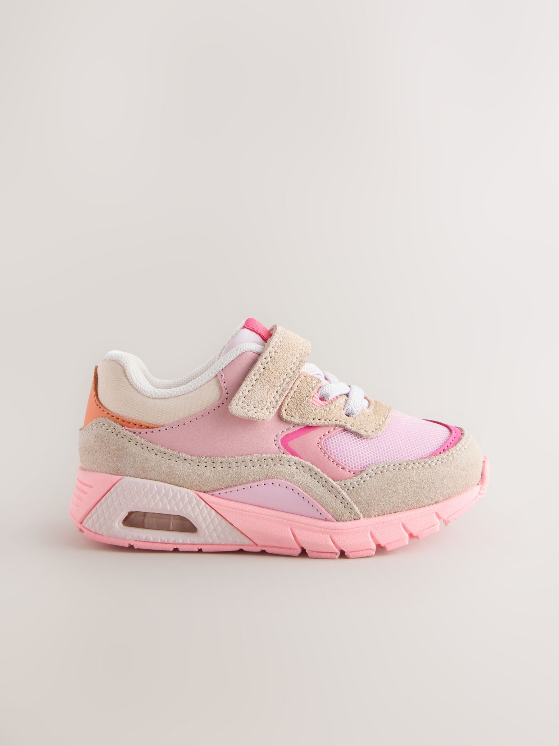 Pink Elastic Lace Chunky Trainers image 5