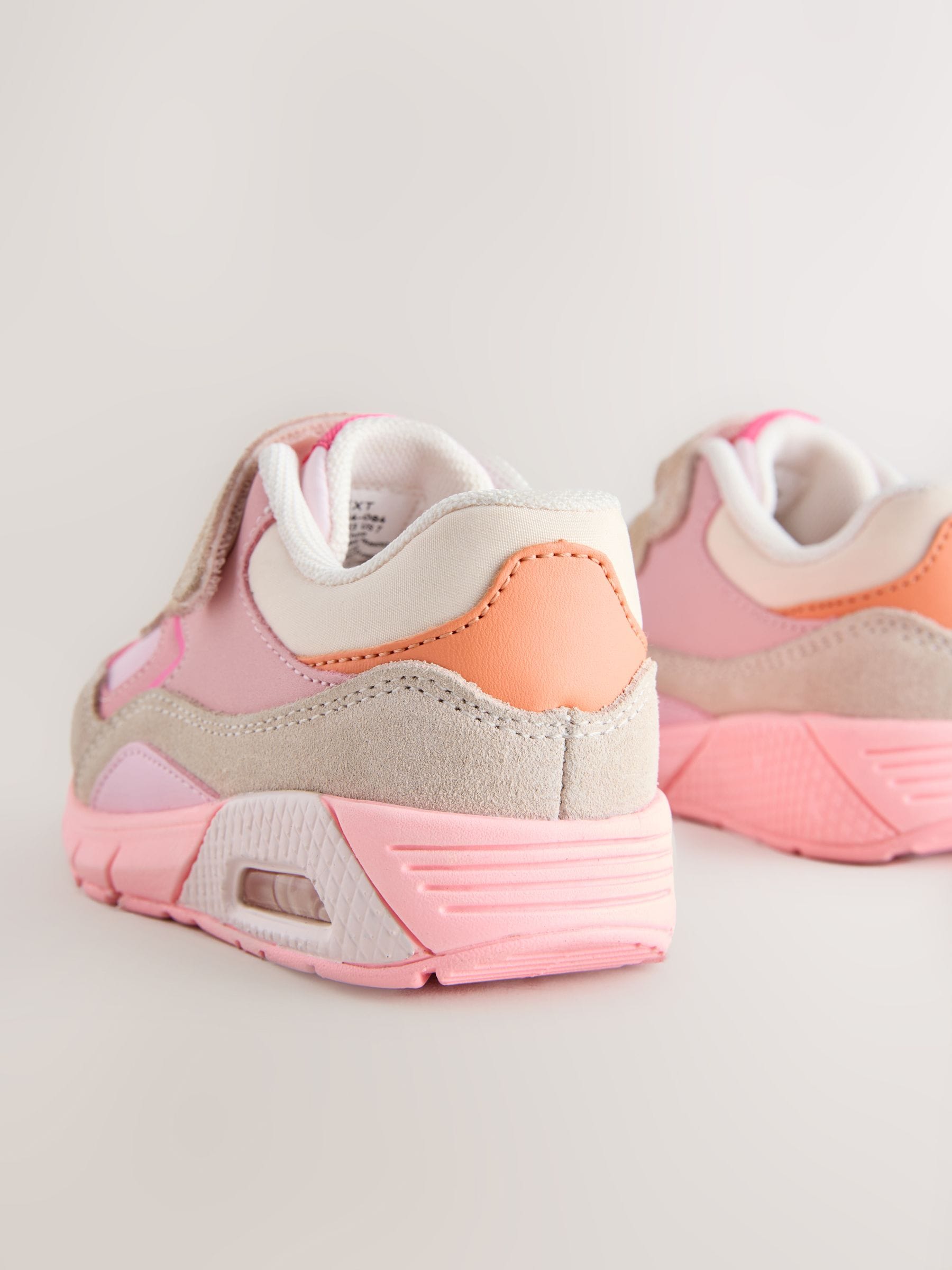 Pink Elastic Lace Chunky Trainers image 7