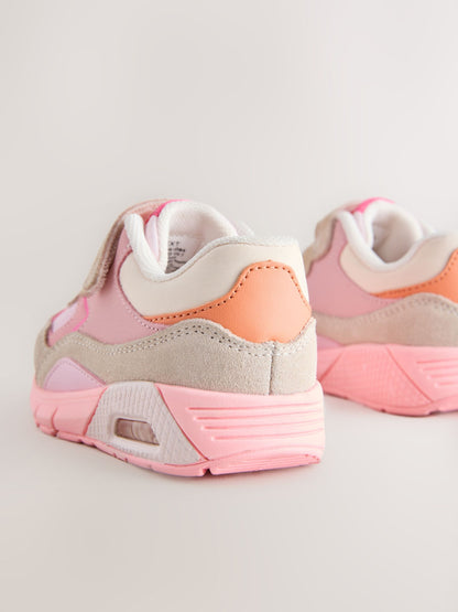 Pink Elastic Lace Chunky Trainers image 7