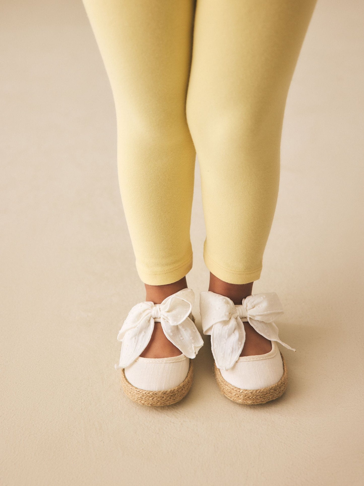 White Bow Espadrille Shoes image 3
