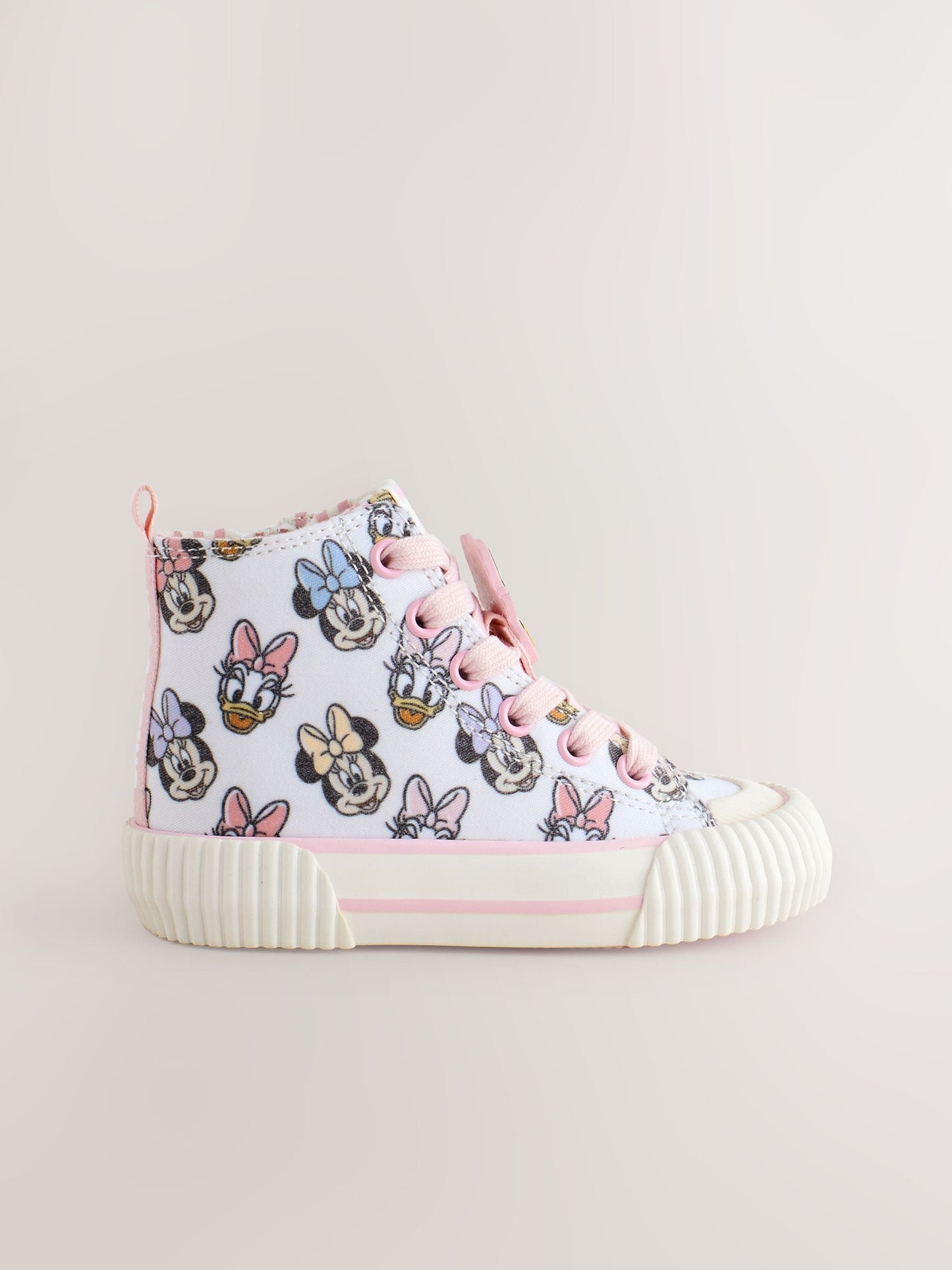 Cream Minnie Mouse High Top Trainers image 4