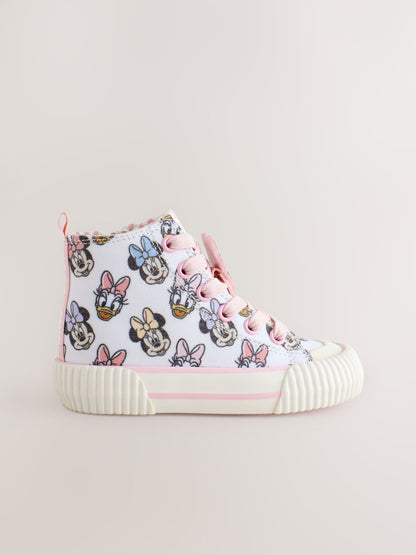 Cream Minnie Mouse High Top Trainers image 4