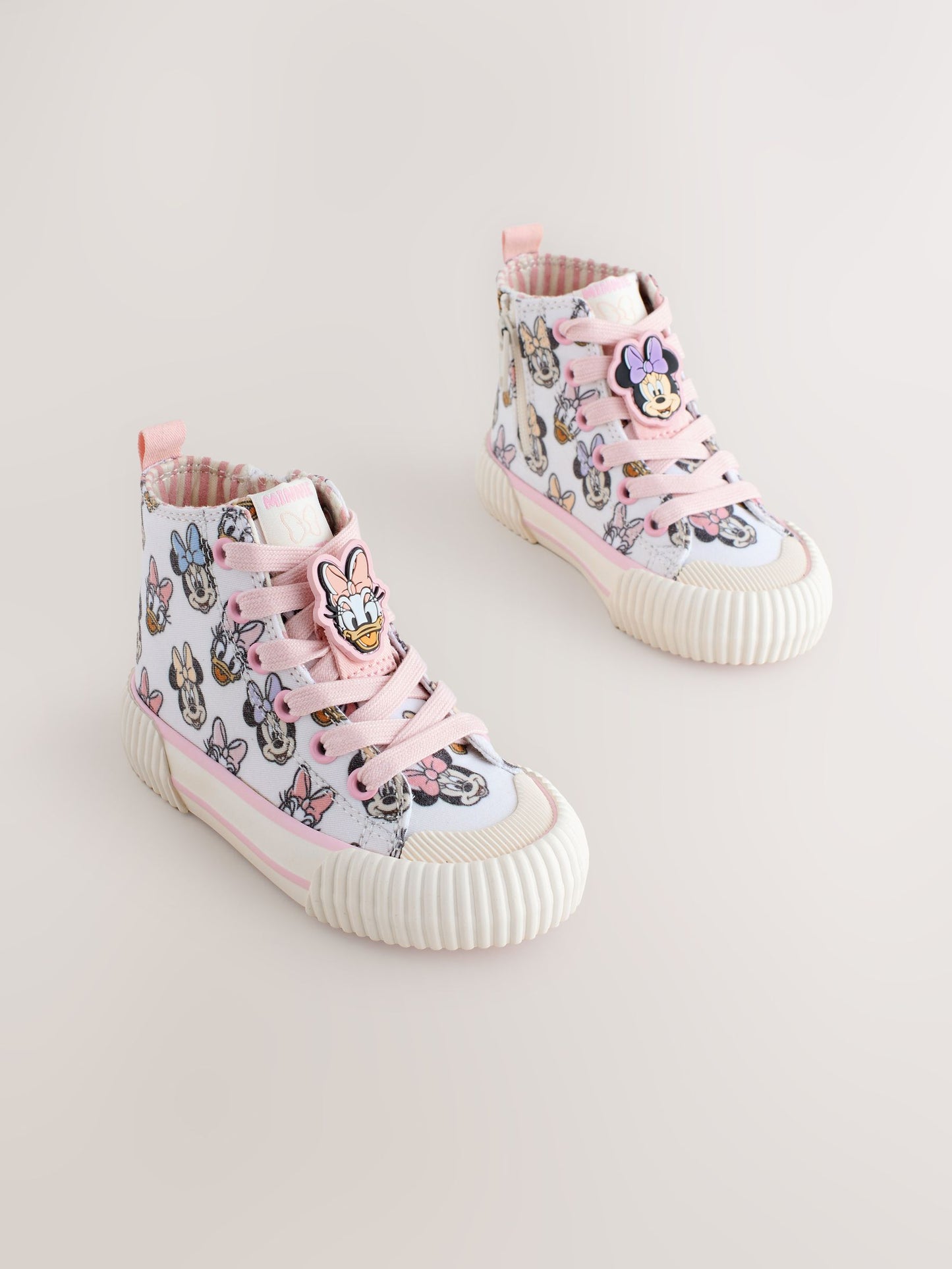 Cream Minnie Mouse High Top Trainers image 5