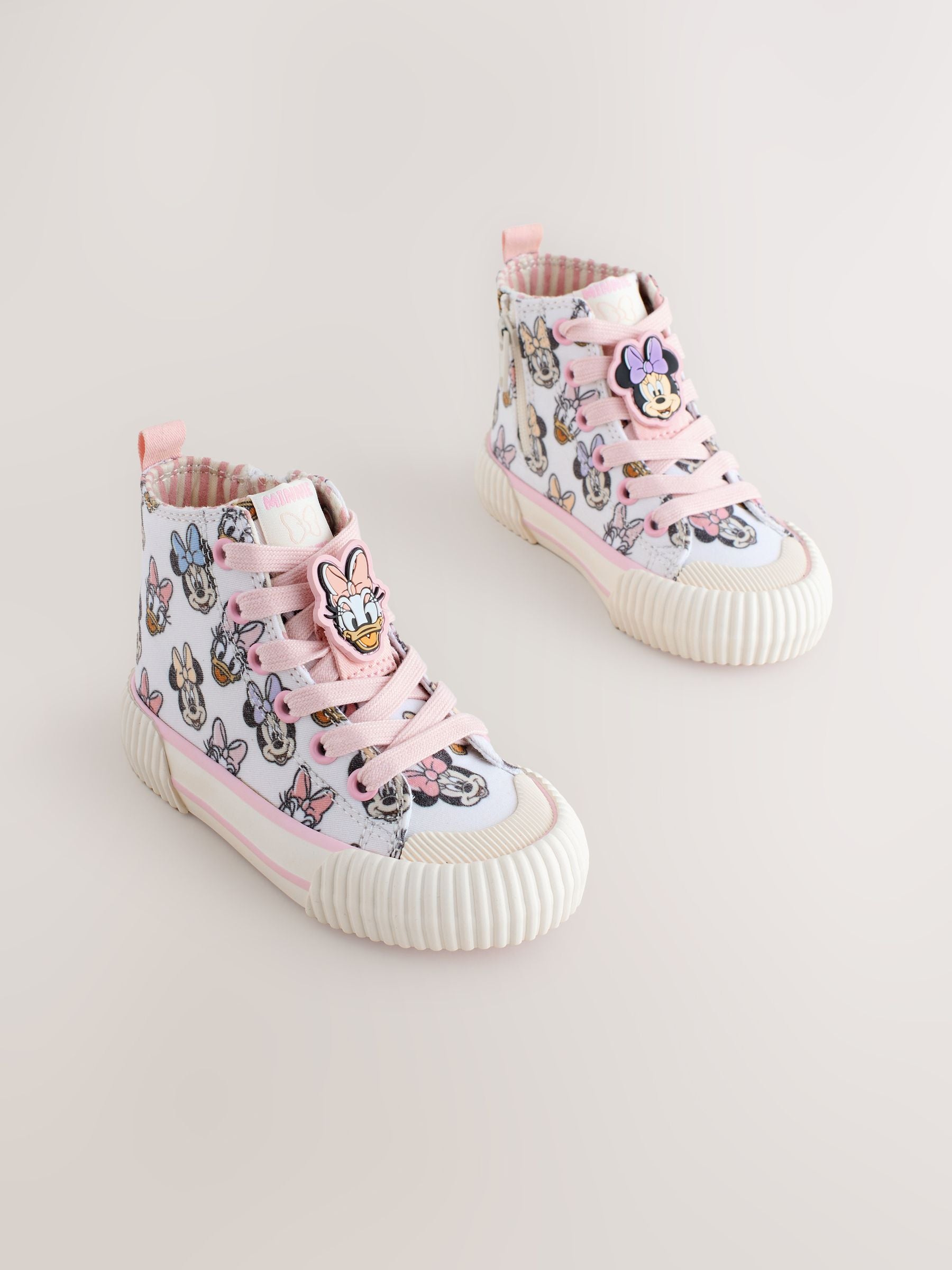 Cream Minnie Mouse High Top Trainers image 4